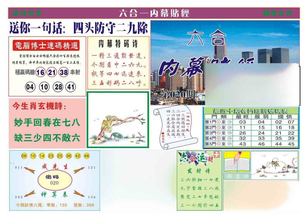 020期内幕赌经[图]