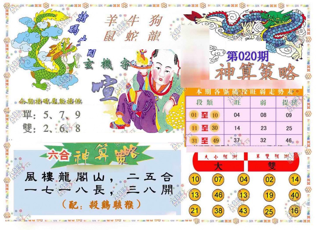 020期神算策略[图]