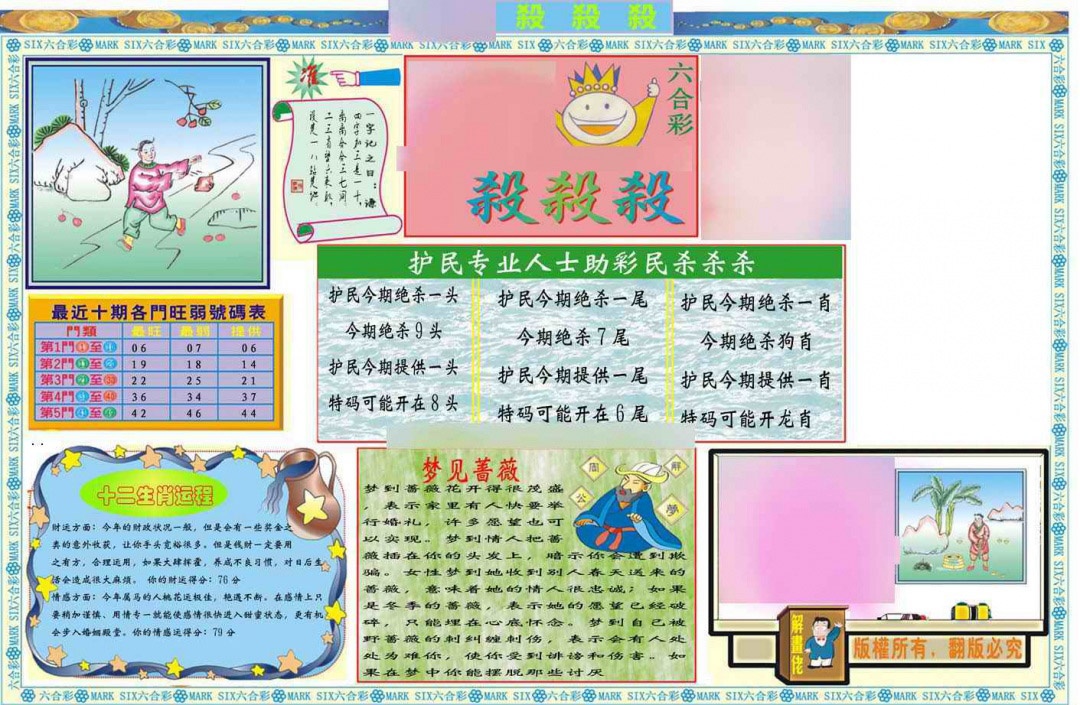 020期马经杀杀杀A(新图推荐)[图]