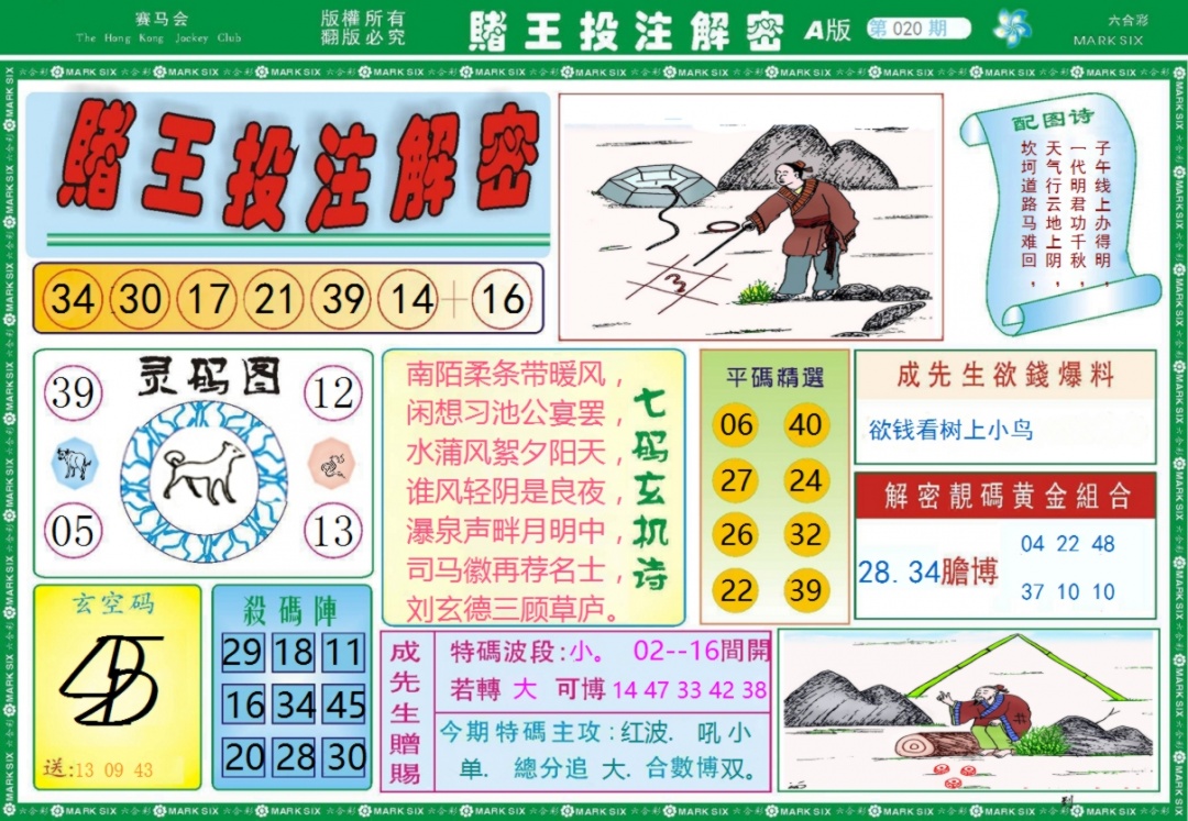 020期赌王投注解密记录[图]