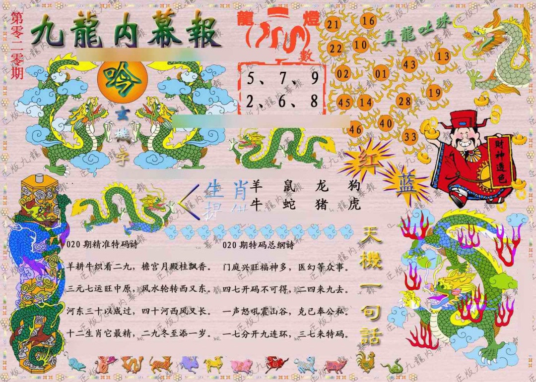 020期正版九龙内幕报[图]