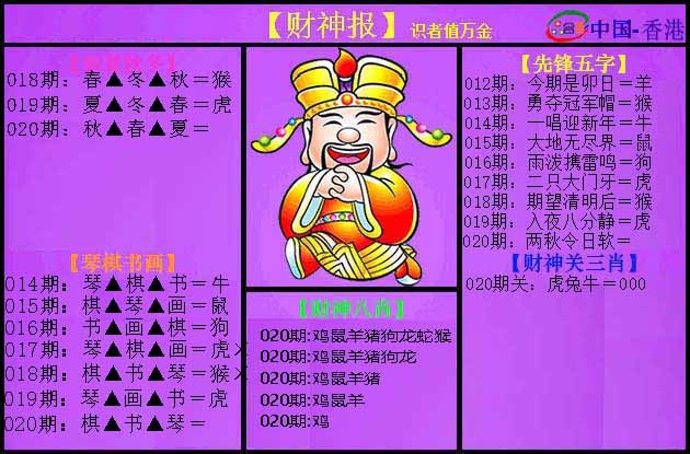 020期紫财神[图]